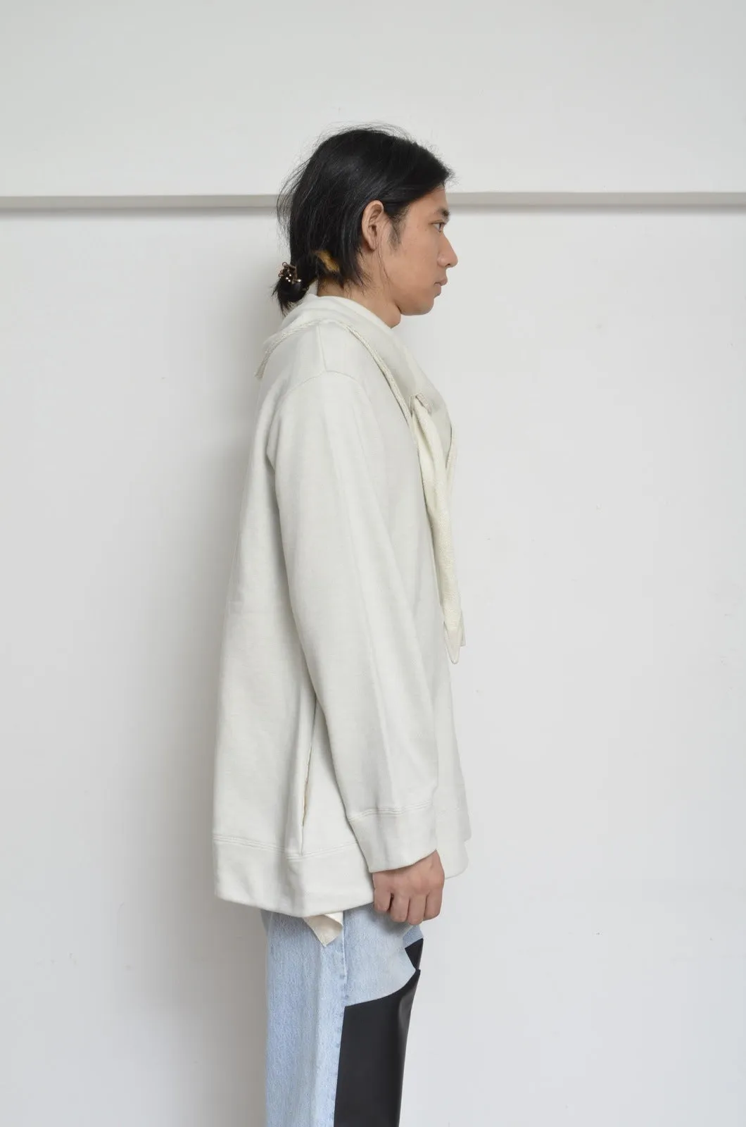 △ SHAWL ZIP-UP PARKA/GRY/01