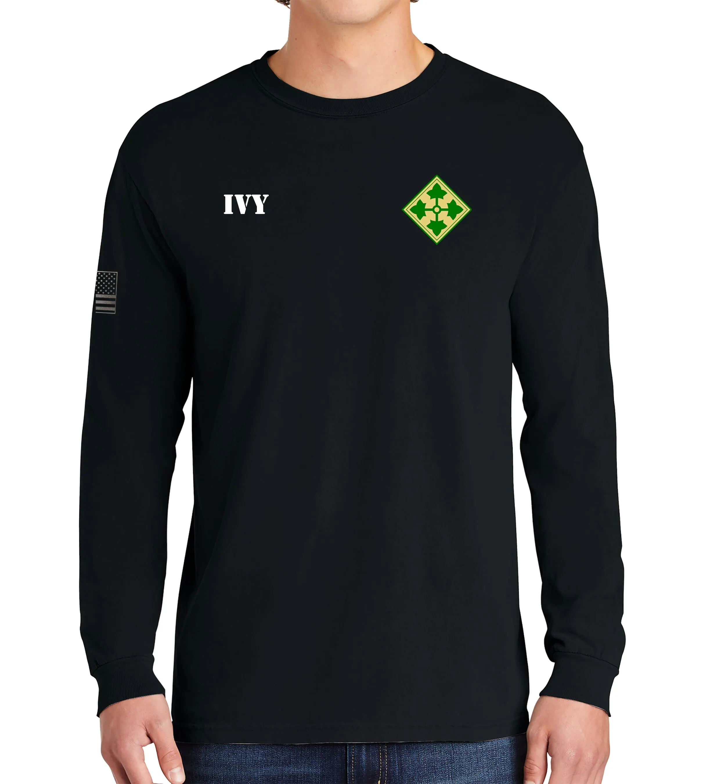 4 ID Long Sleeve 50-50 Blend T-Shirt. This shirt IS approved for PT