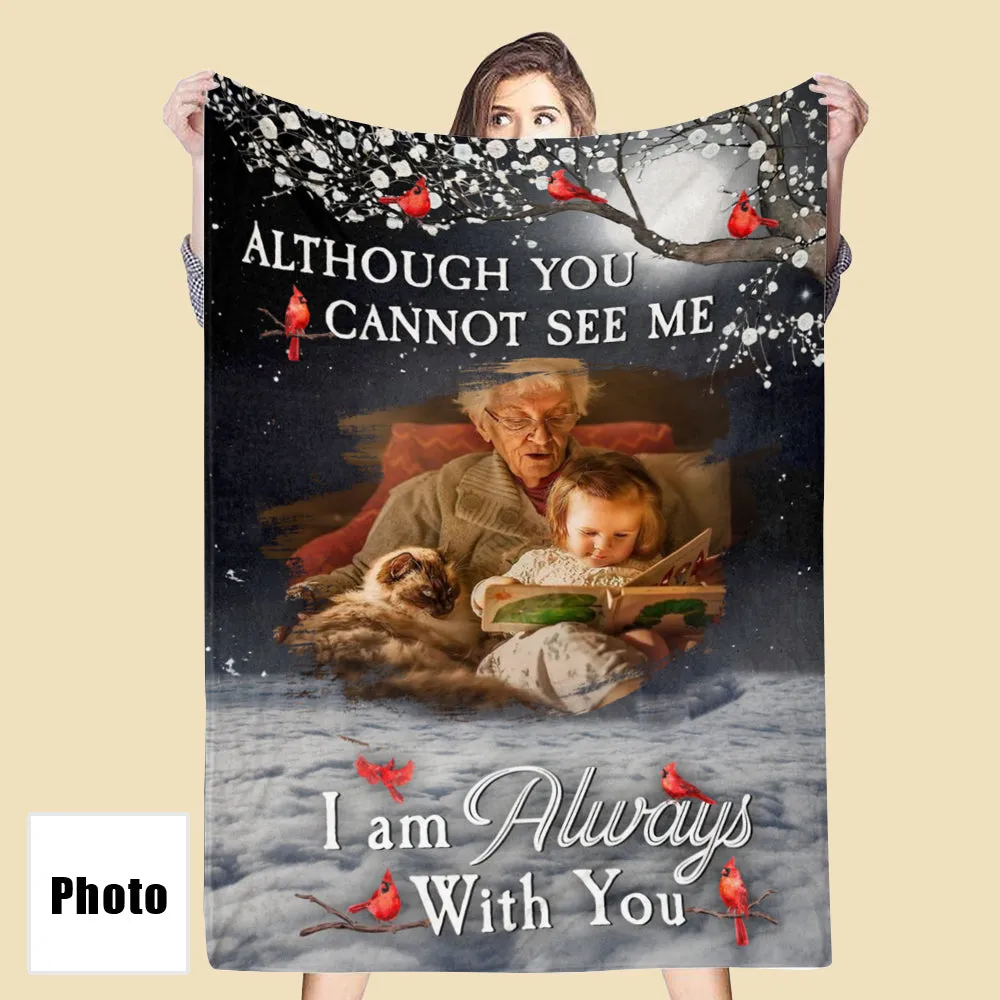 4FunGift® Personalized Photo Blanket In Loving Memories Always With You Blankets