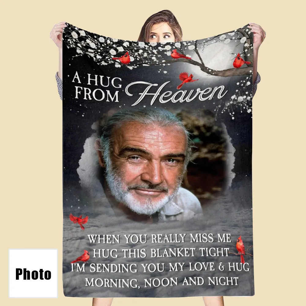 4FunGift® Personalized Photo Blanket In Loving Memories Always With You Blankets