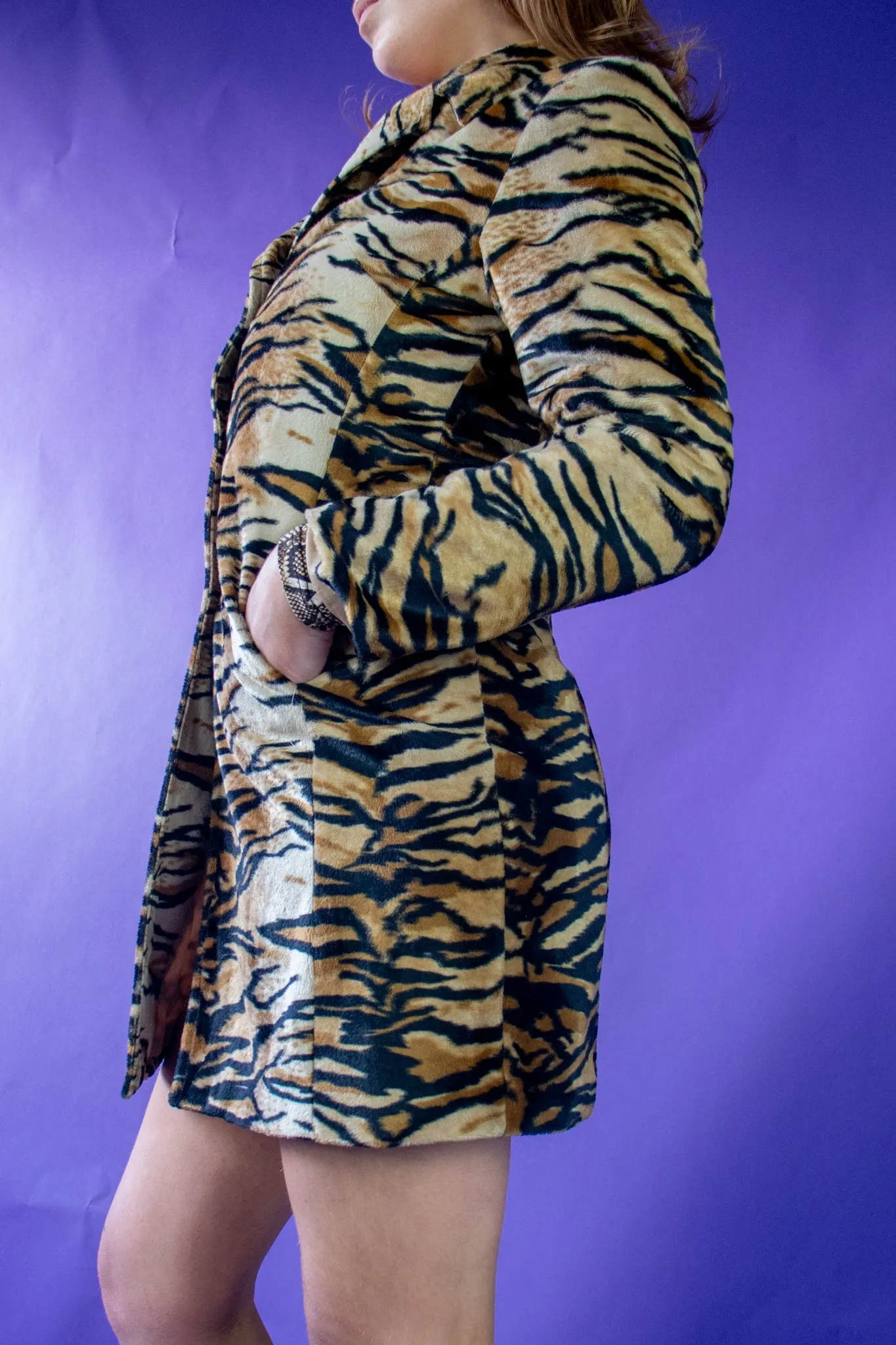 90s Tiger Print Coat