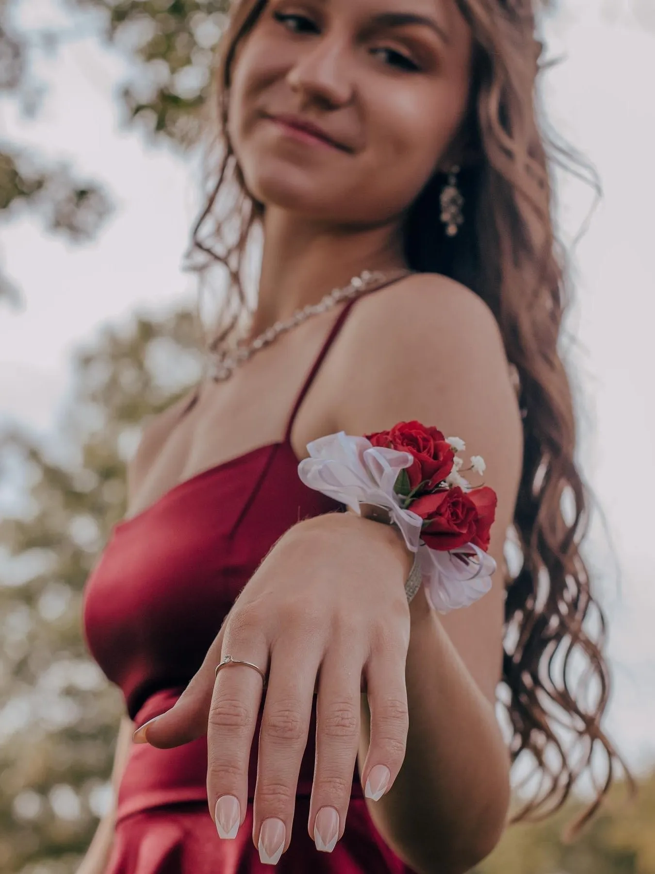 A Line Spaghetti Straps Burgundy Prom Dresses, Short Burgundy Homecoming Dresses, Burgundy Formal Evening Dresses