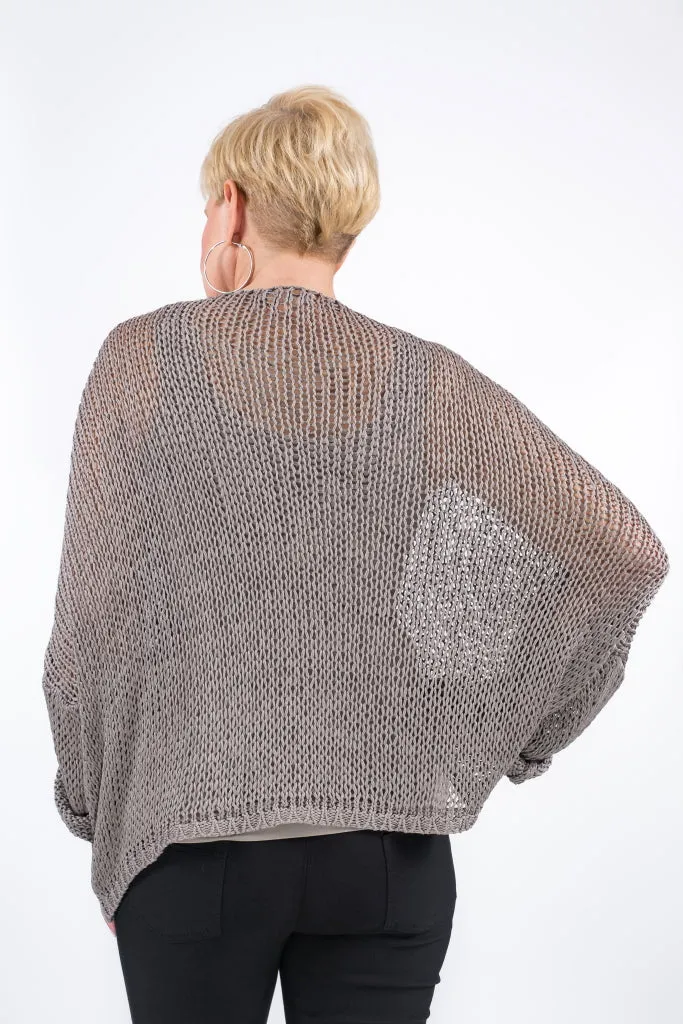 Adena Butterfly Open Knit Topper (BLS143)