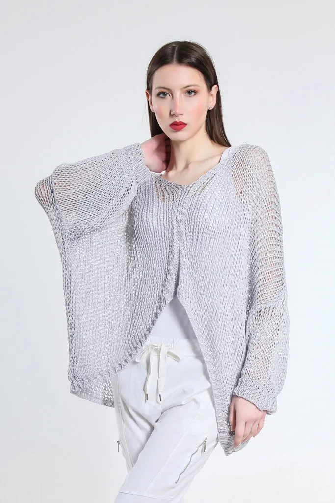 Adena Butterfly Open Knit Topper (BLS143)