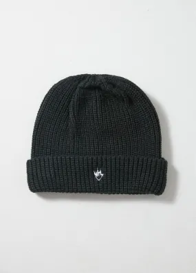 Afends Unisex Iconic - Wharfie Beanie - Black