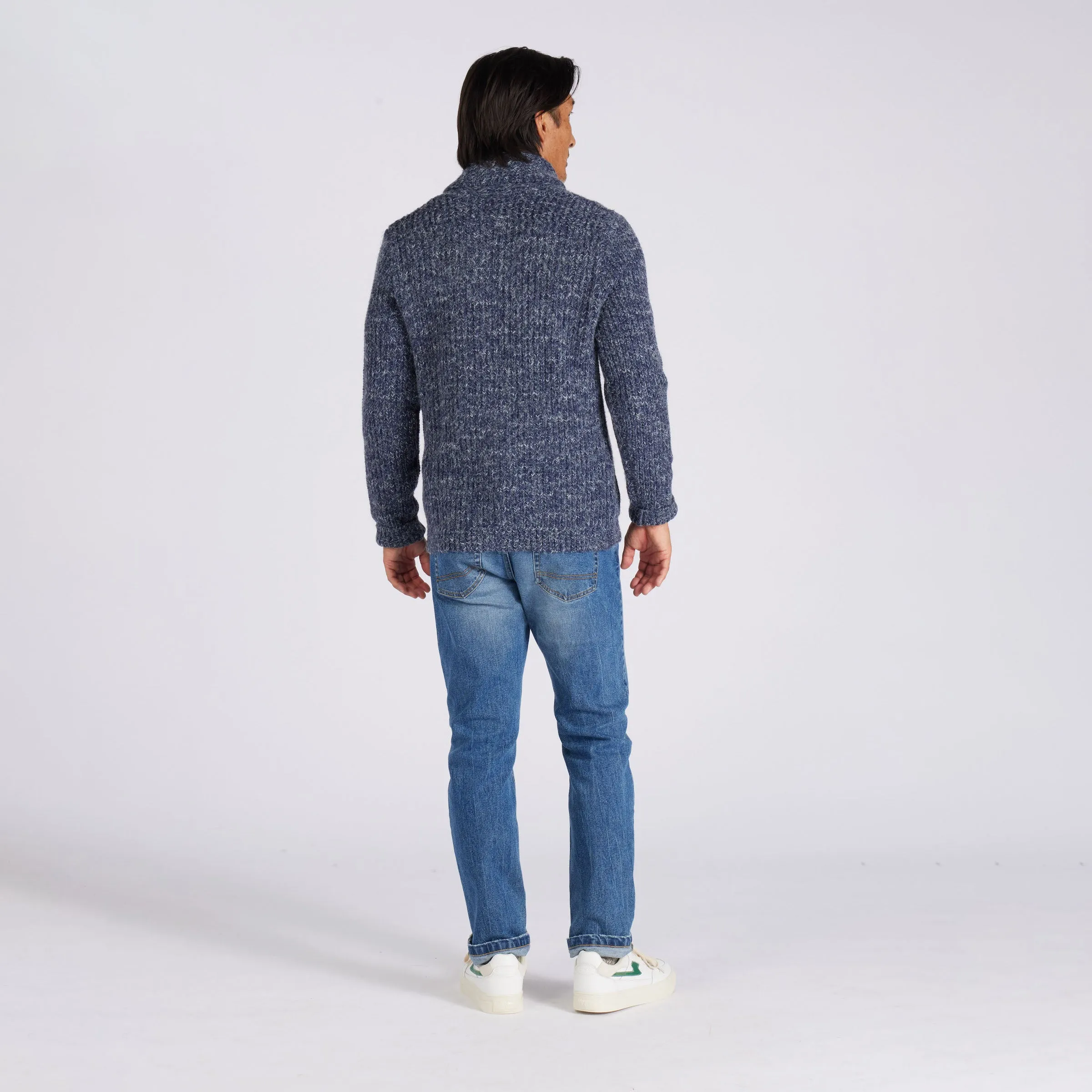 Alfred's Shawl Cardigan Sweater - Insignia Blue