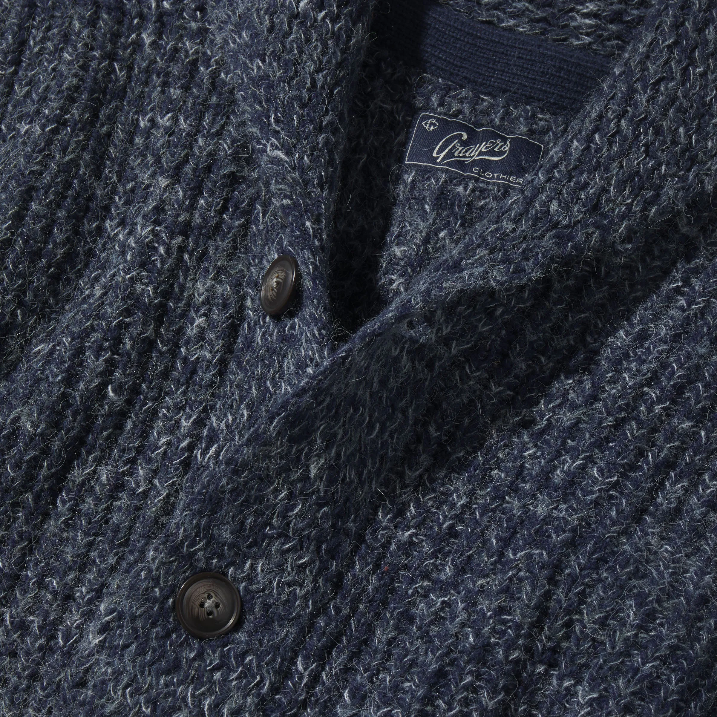 Alfred's Shawl Cardigan Sweater - Insignia Blue