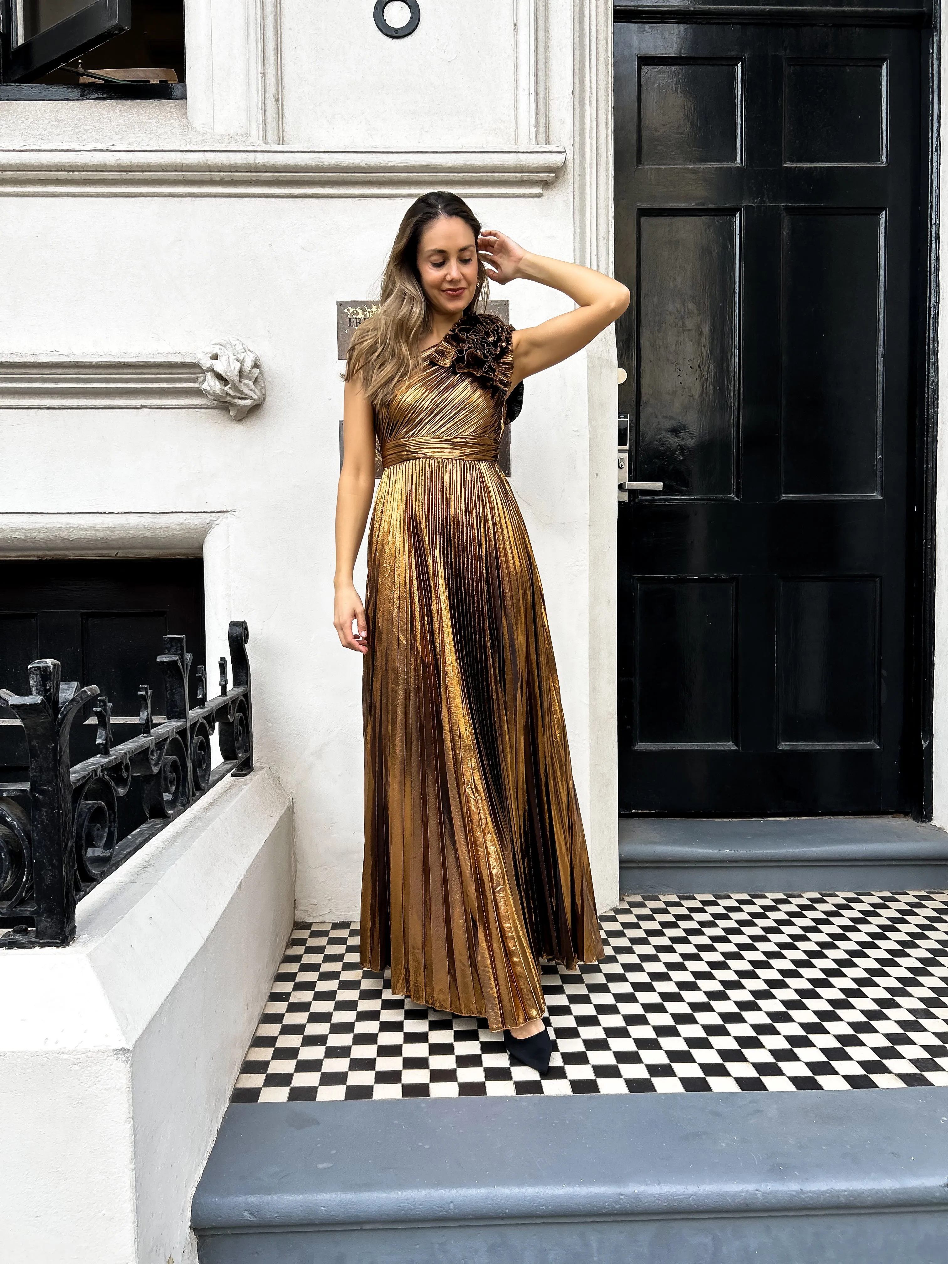 ALORA Pleat Maxi - Gold