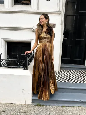 ALORA Pleat Maxi - Gold