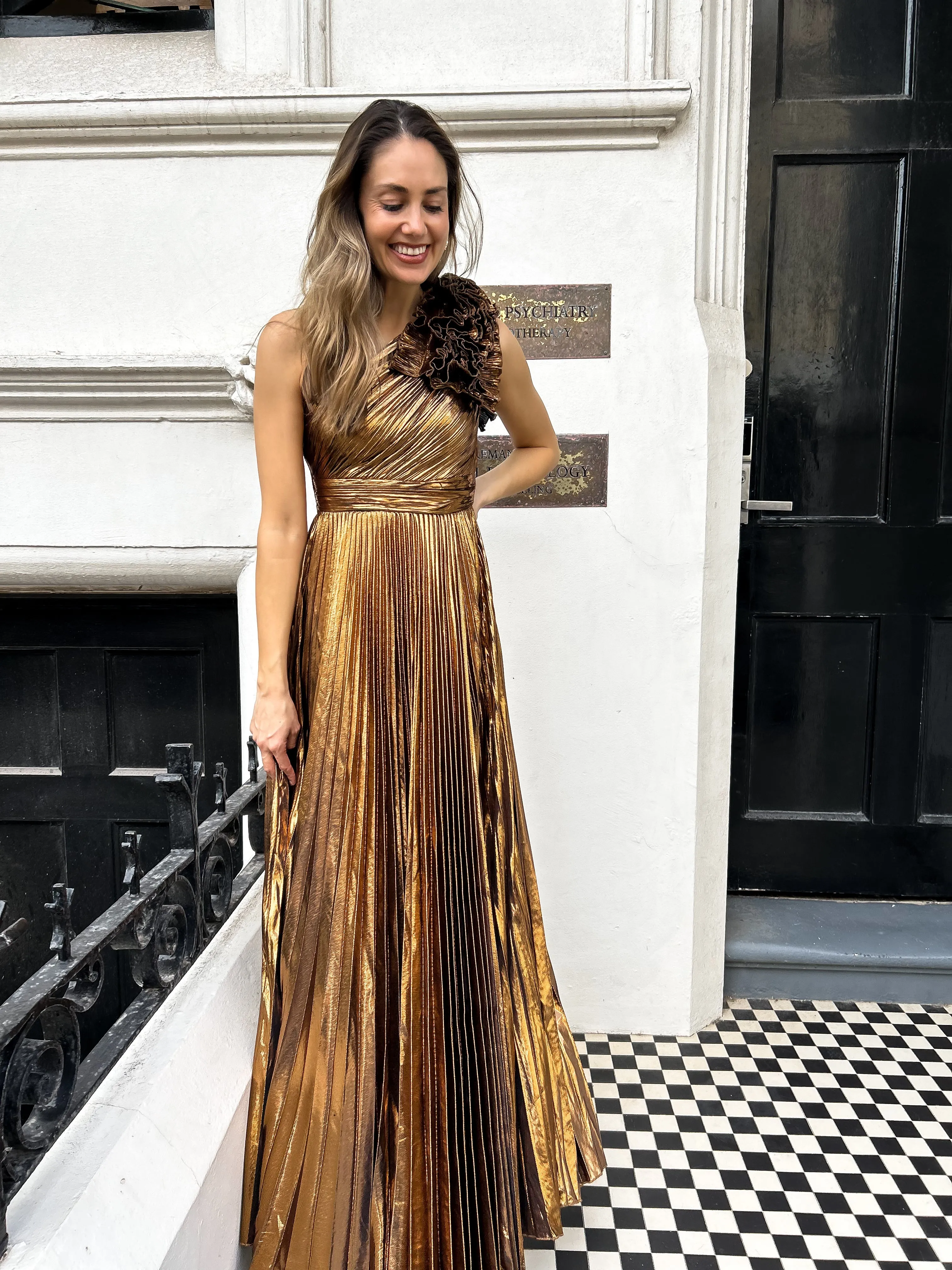 ALORA Pleat Maxi - Gold