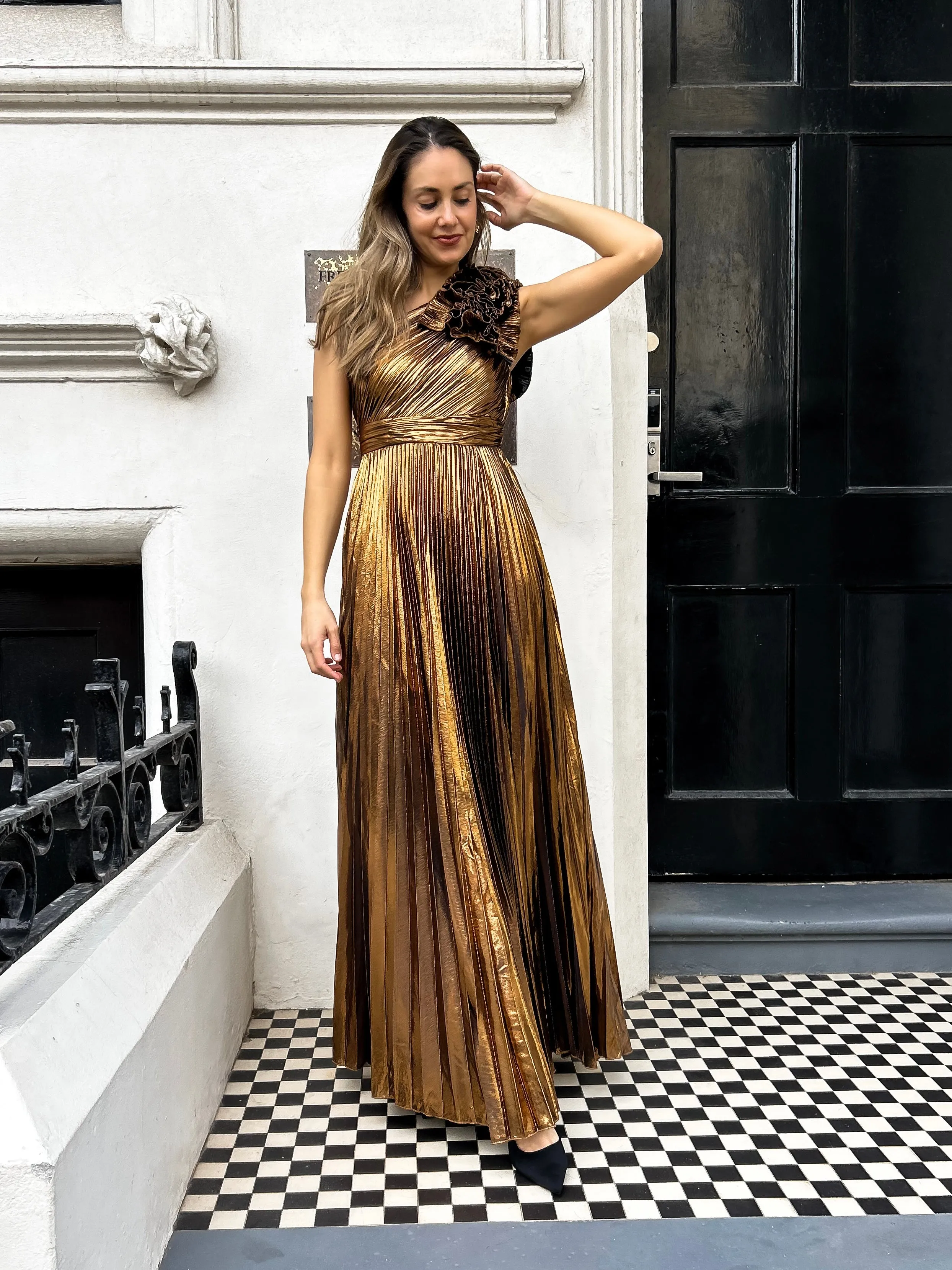 ALORA Pleat Maxi - Gold