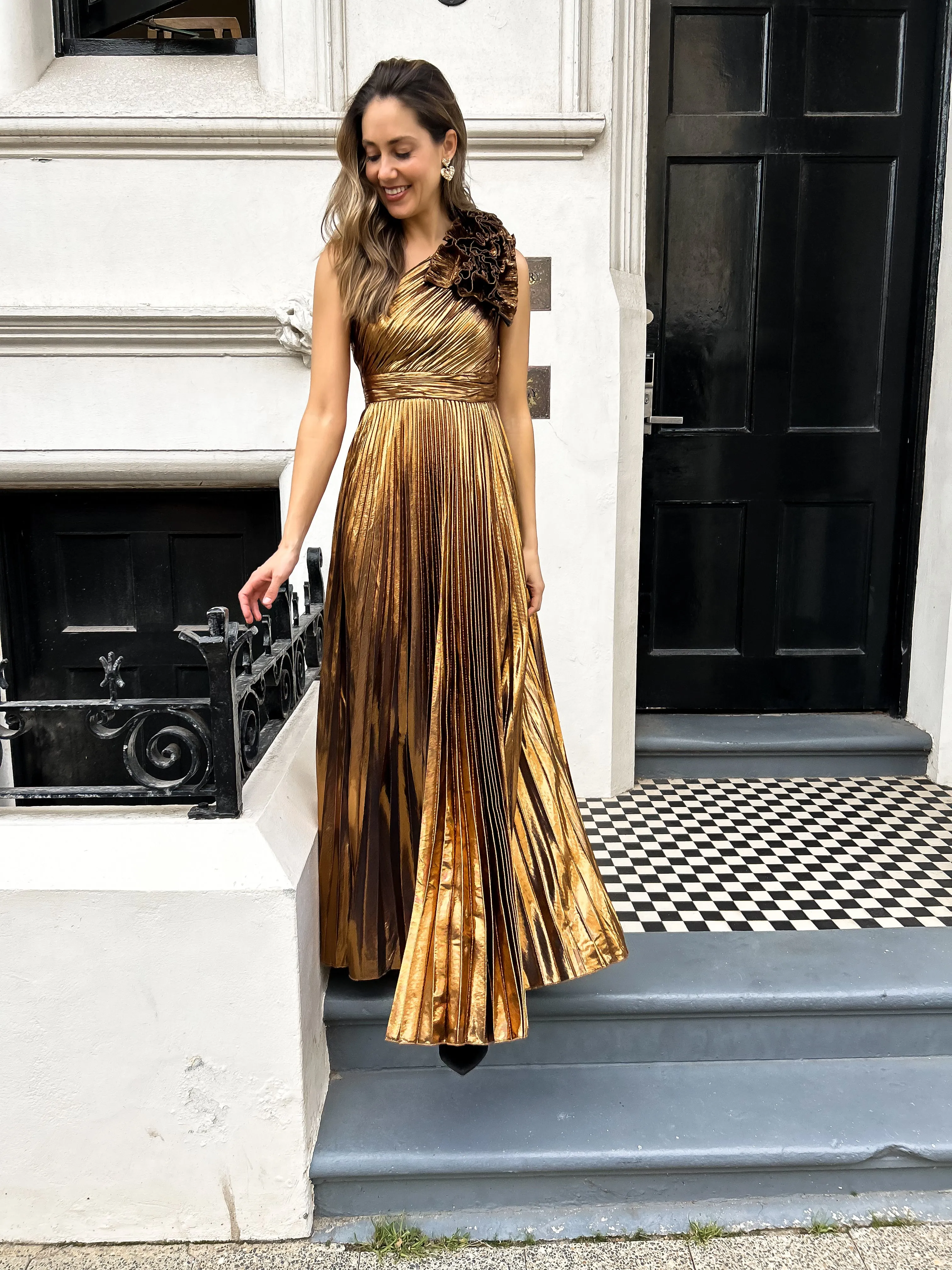 ALORA Pleat Maxi - Gold