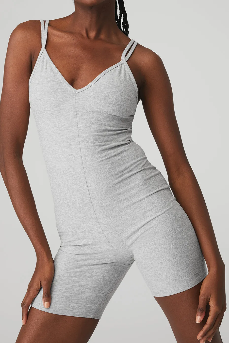 Alosoft Suns Out Onesie - Athletic Heather Grey