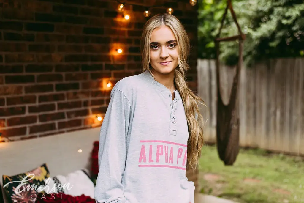 Alpha Phi PR Thermal Henley