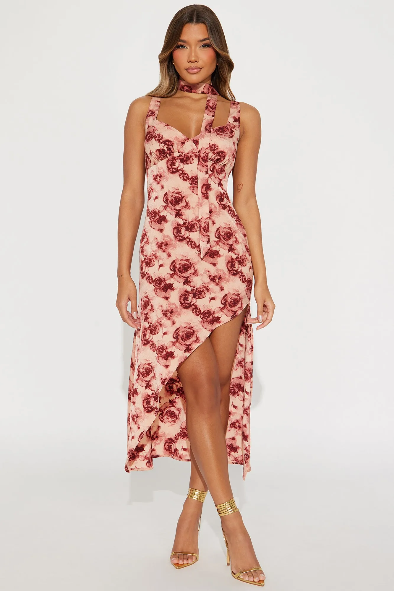 Annabelle Floral Maxi Dress - Blush/combo