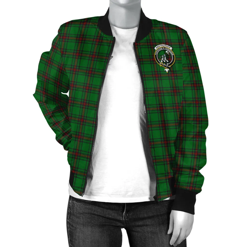 Anstruther Tartan Bomber Jacket with Family Crest