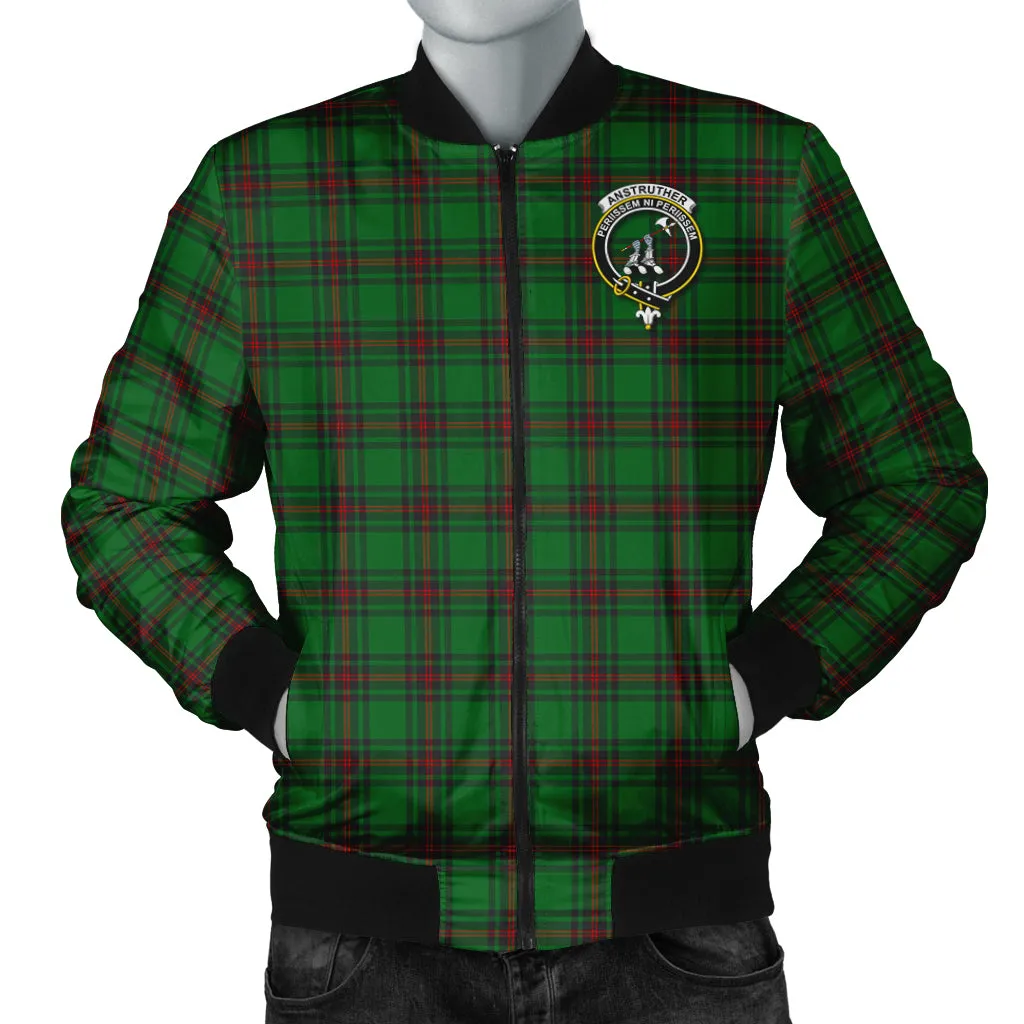 Anstruther Tartan Bomber Jacket with Family Crest