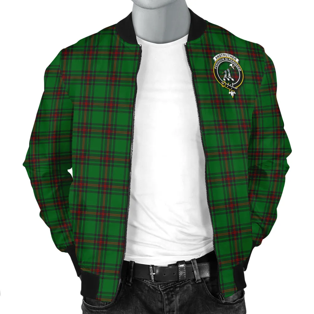 Anstruther Tartan Bomber Jacket with Family Crest