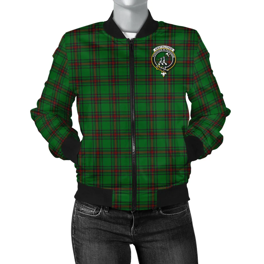 Anstruther Tartan Bomber Jacket with Family Crest