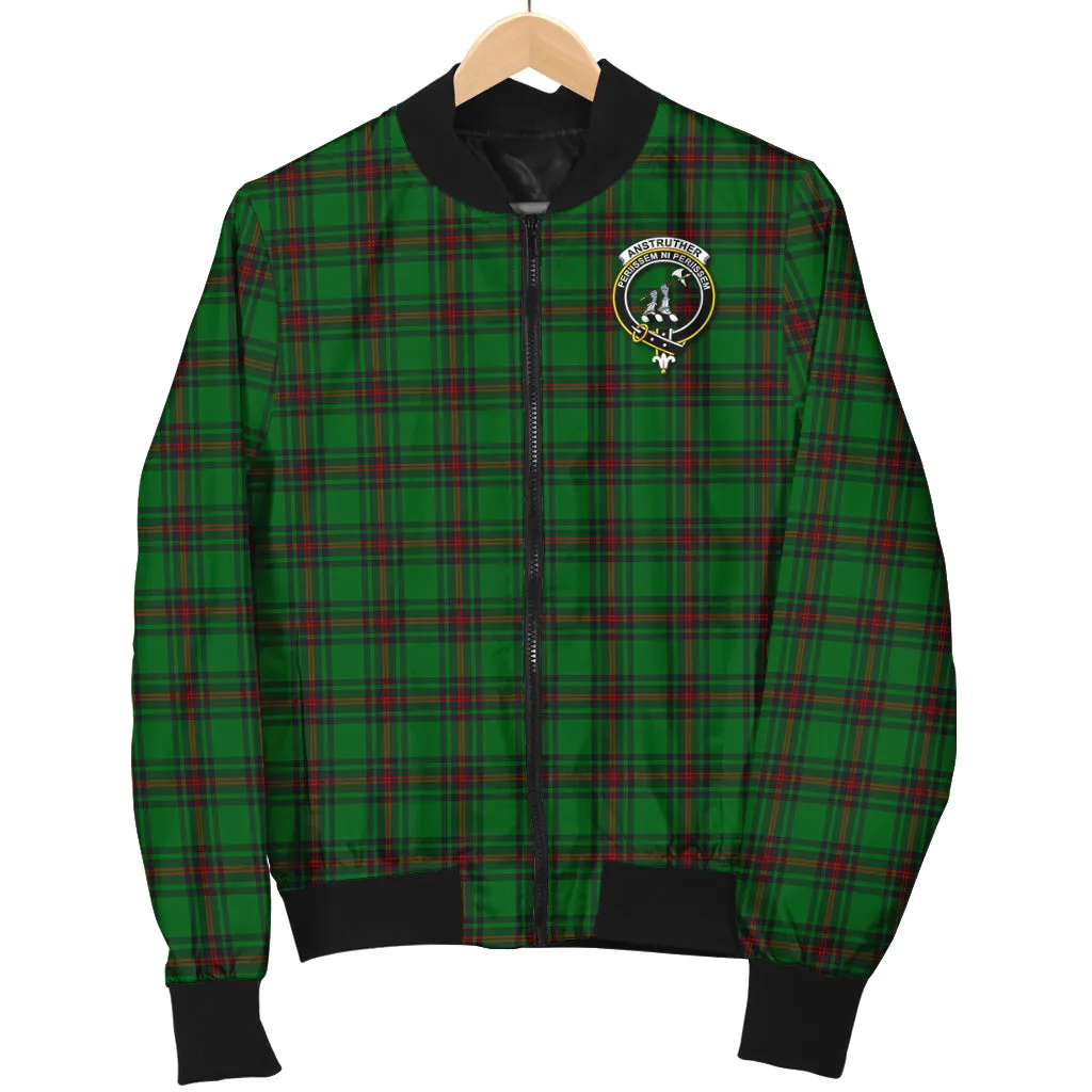 Anstruther Tartan Bomber Jacket with Family Crest