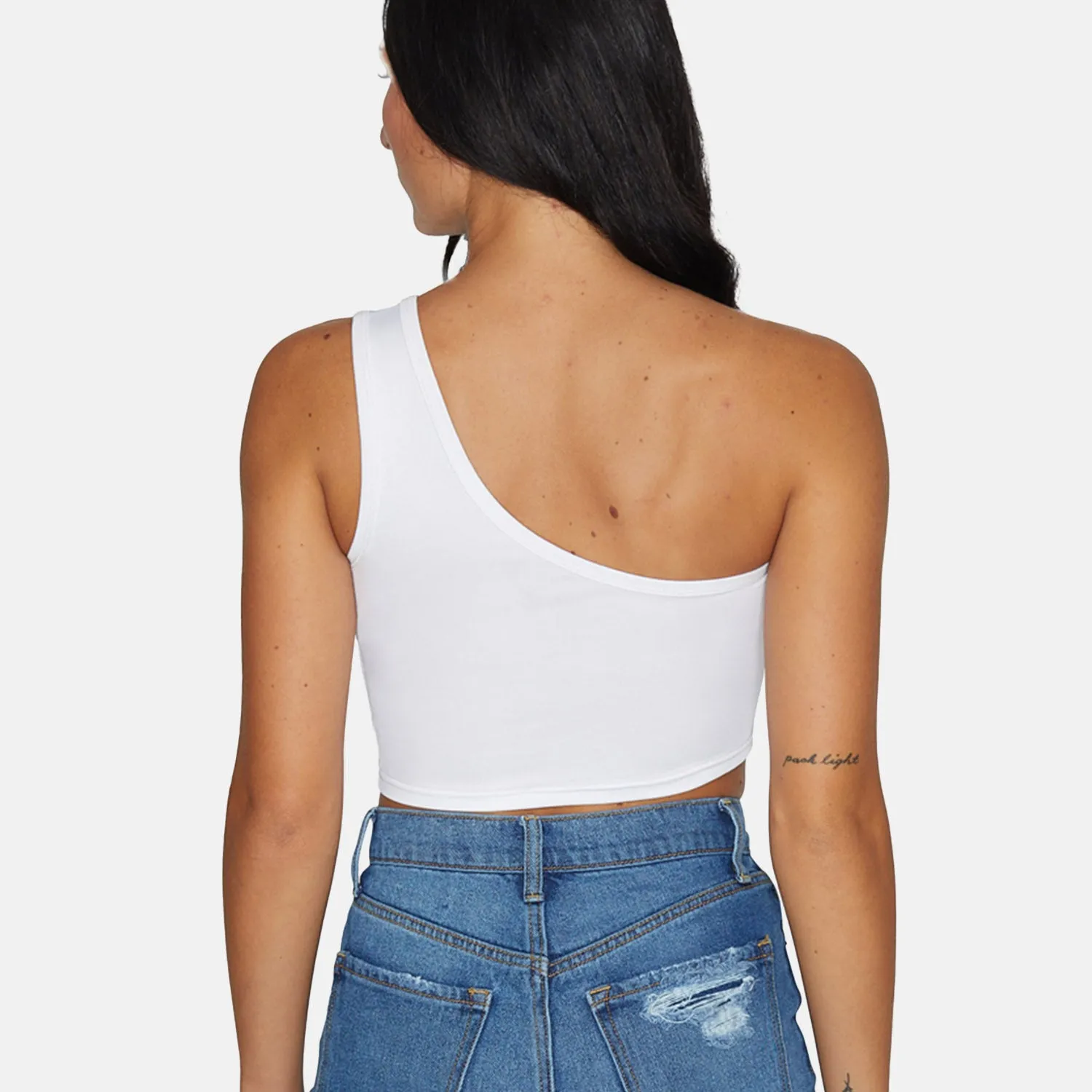 Arizona State White One Shoulder Top