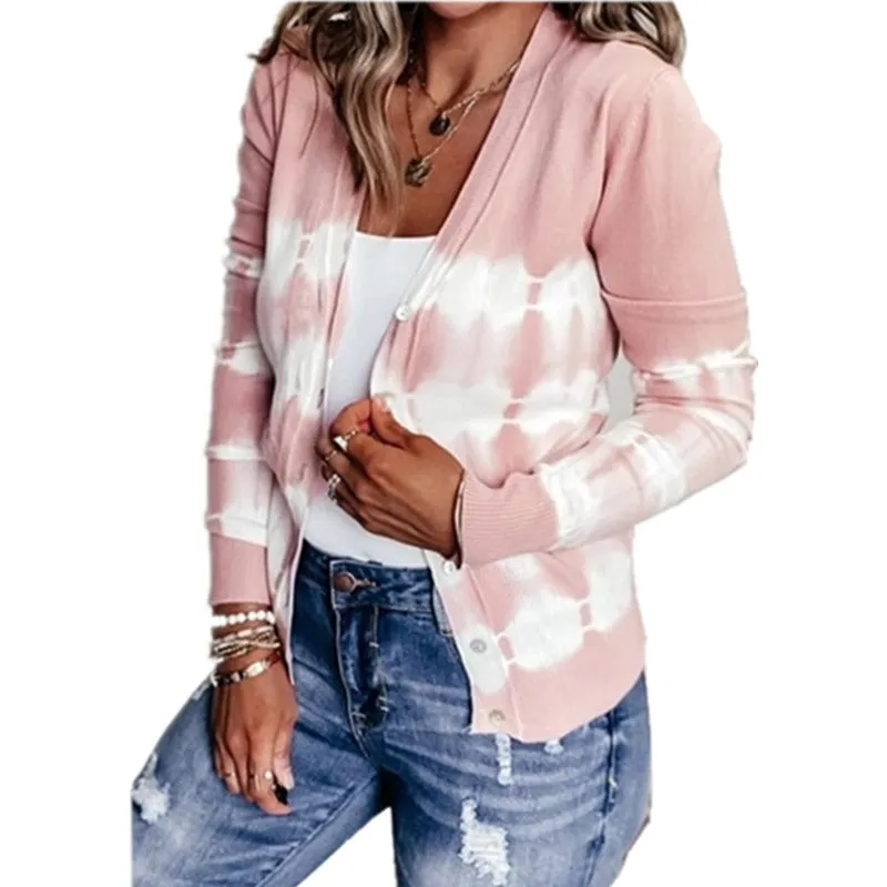 Autumn and winter new women's jacket casual loose knitted jacket cardigan