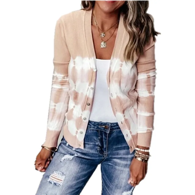 Autumn and winter new women's jacket casual loose knitted jacket cardigan