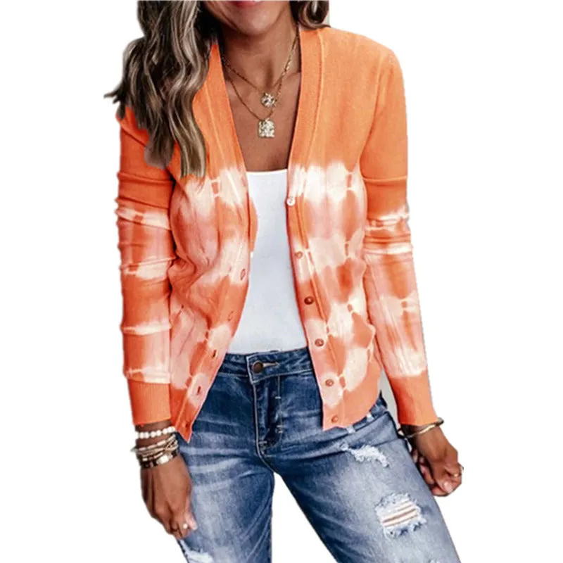 Autumn and winter new women's jacket casual loose knitted jacket cardigan