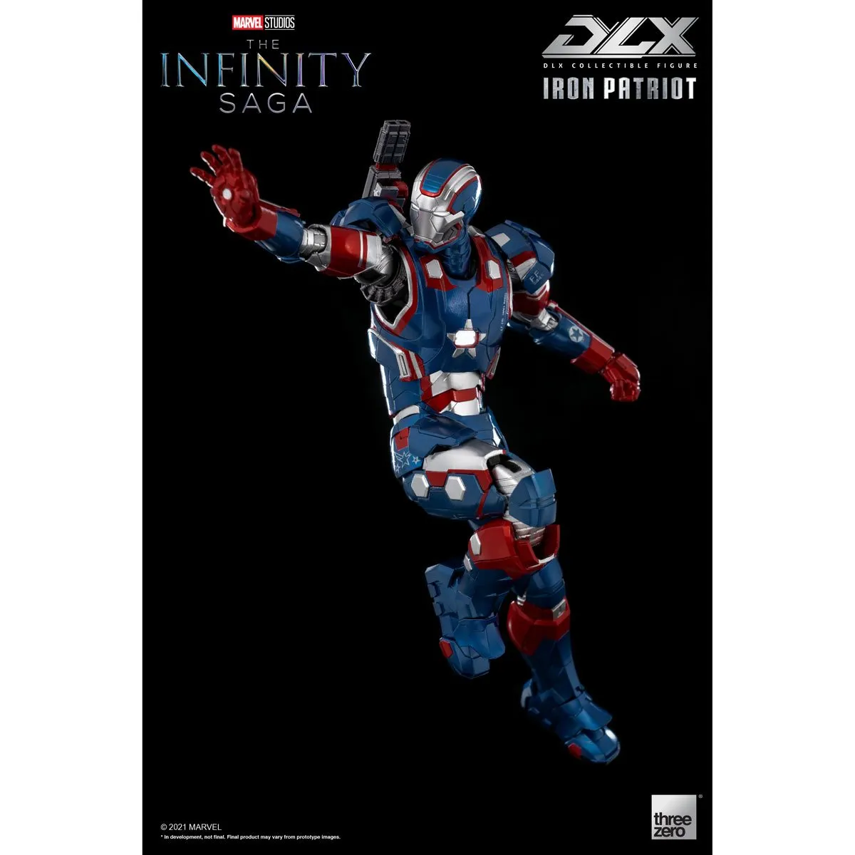 Avengers: Infinity Saga Iron Patriot DLX 1:12 Scale Action Figure