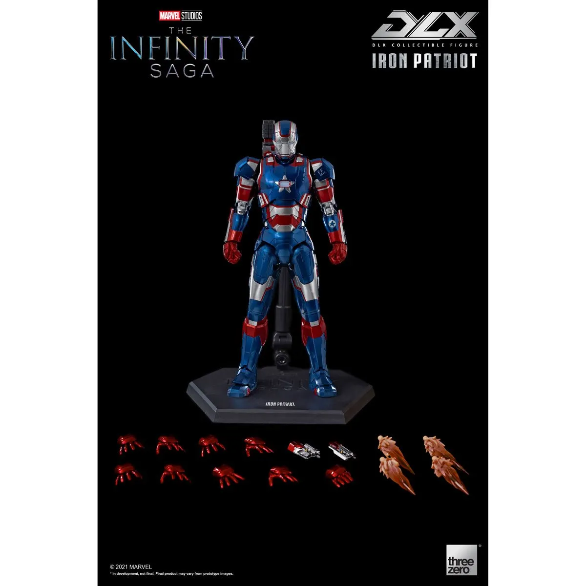 Avengers: Infinity Saga Iron Patriot DLX 1:12 Scale Action Figure