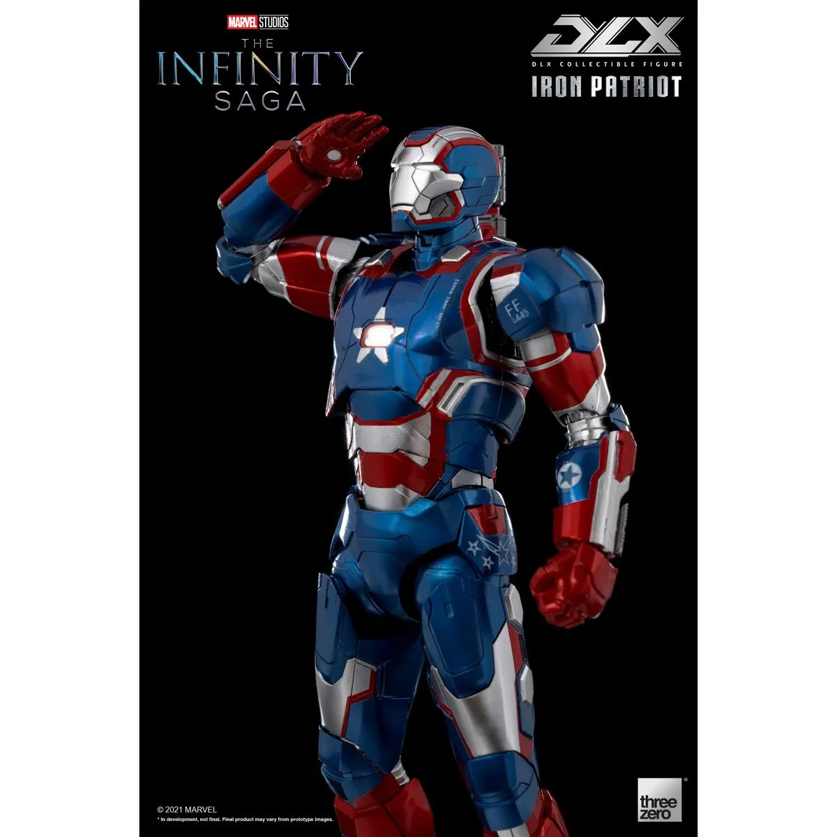 Avengers: Infinity Saga Iron Patriot DLX 1:12 Scale Action Figure