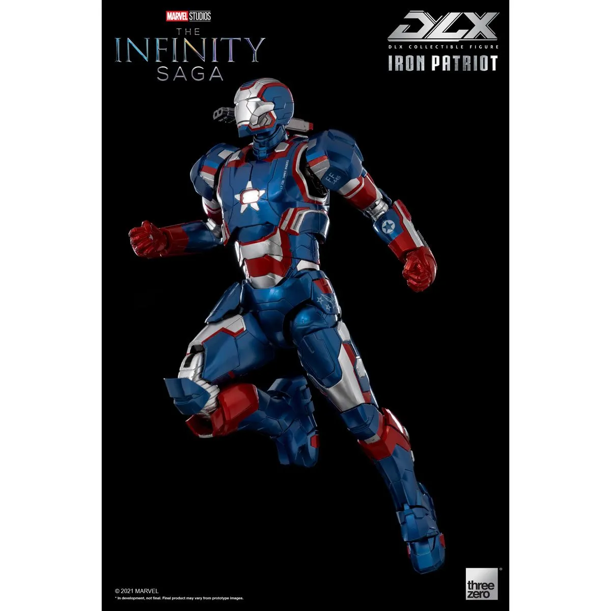 Avengers: Infinity Saga Iron Patriot DLX 1:12 Scale Action Figure