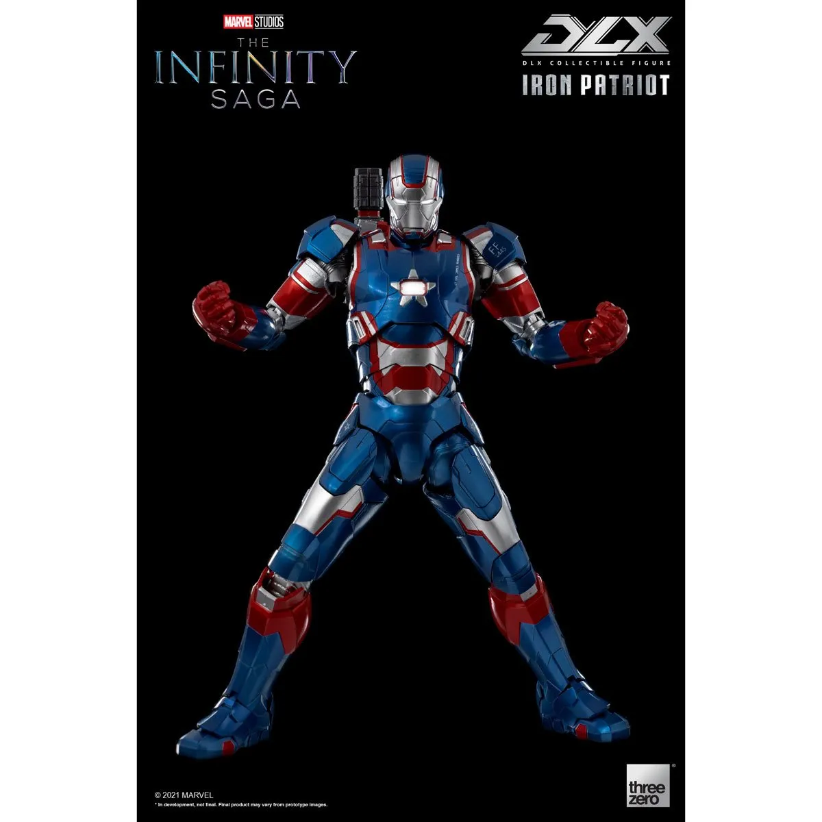 Avengers: Infinity Saga Iron Patriot DLX 1:12 Scale Action Figure