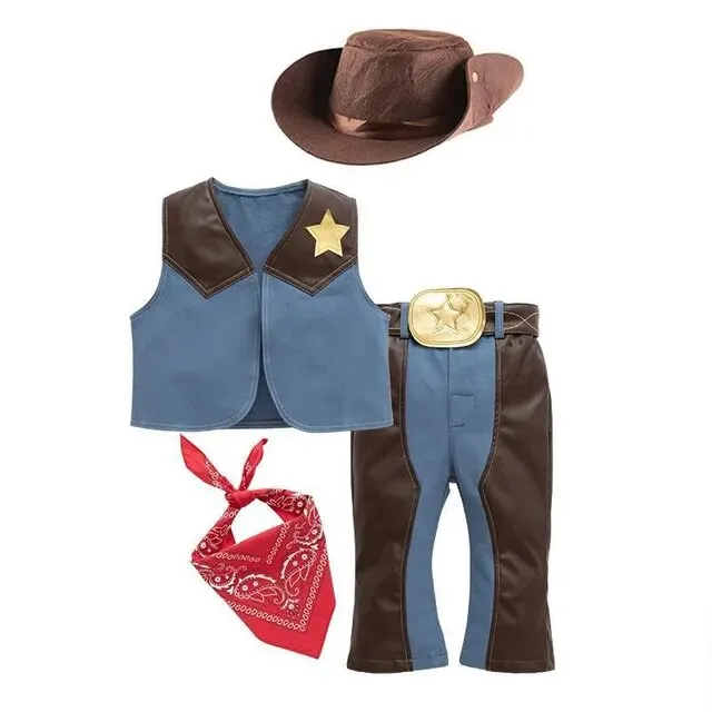 Baby Boy Cowboy Costume 0-10Y, Cowboy Cosplay , Halloween Costume