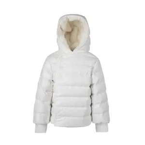 BABY GROSGRAIN COAT-White