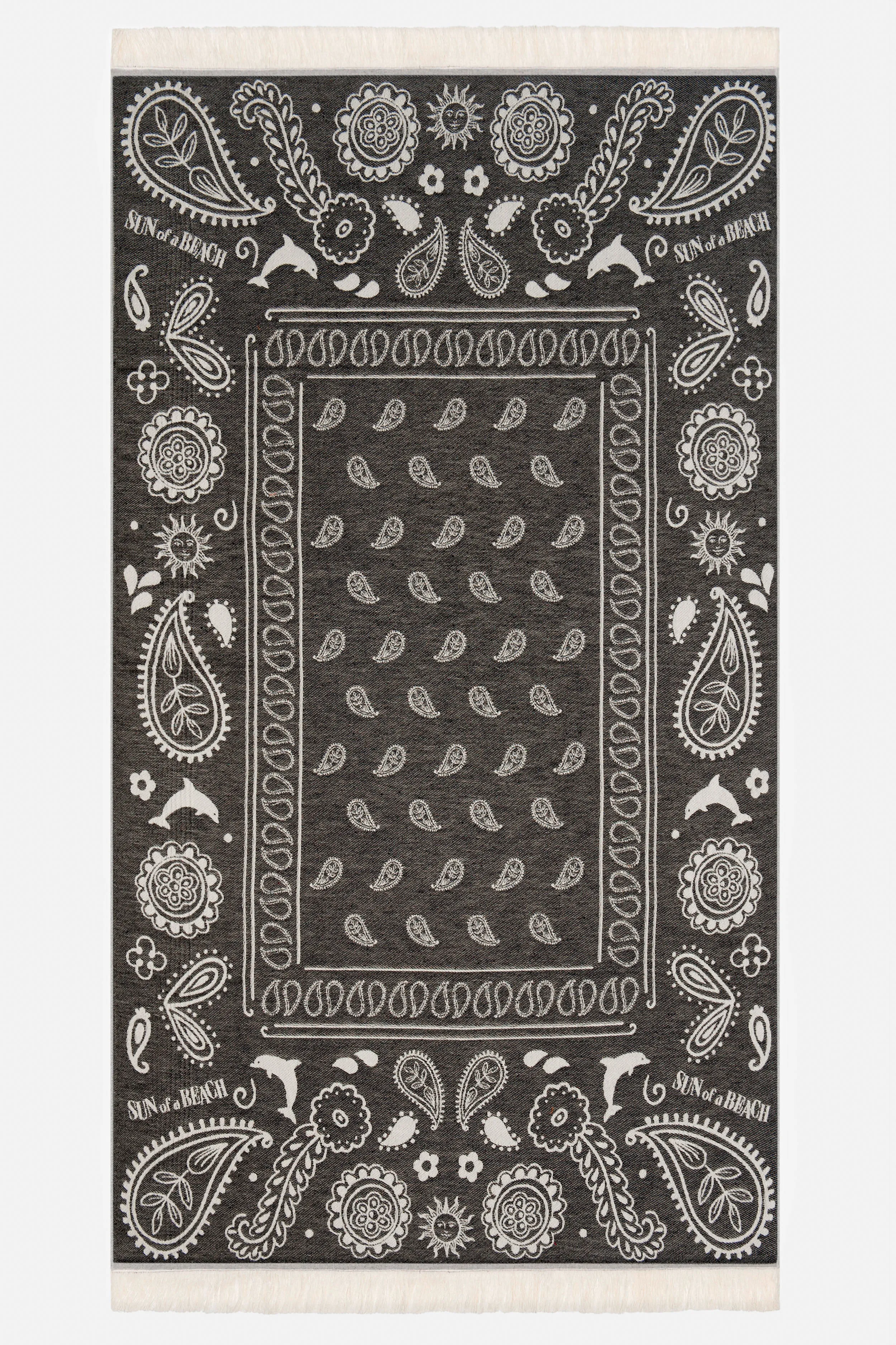 Bandana Black | Feather Beach Towel