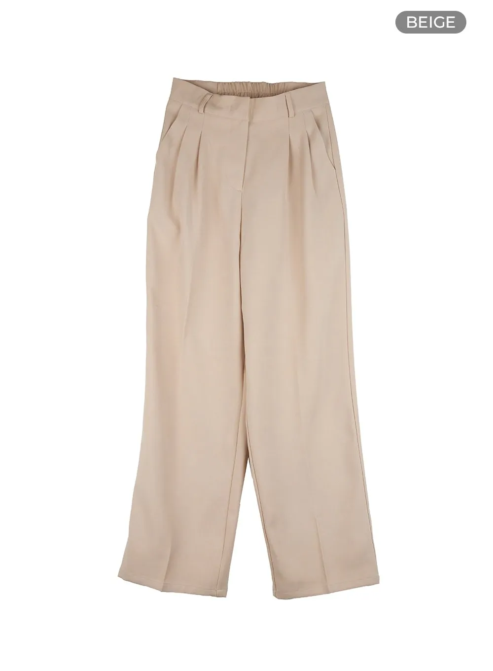 Banded Pintuck Wide Leg Pants OG416