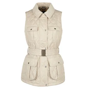 Barbour Belted Defence Gilet In Light Sand/Dress