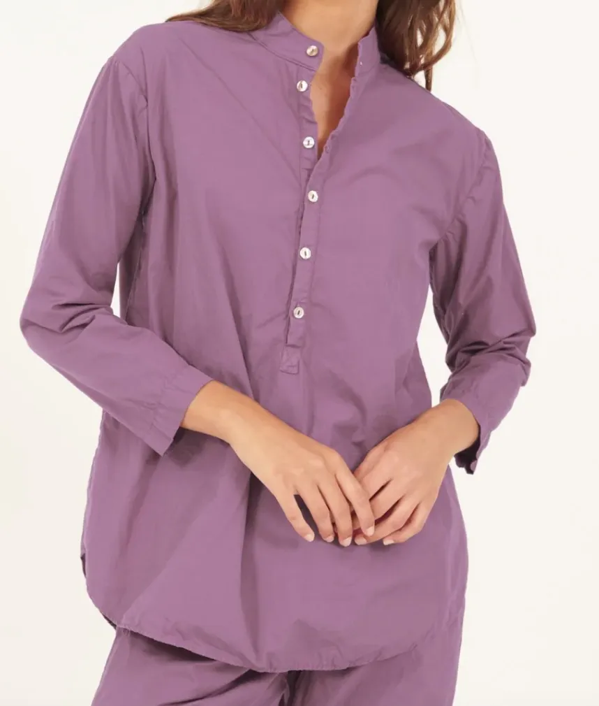 Bindie collarless shirt