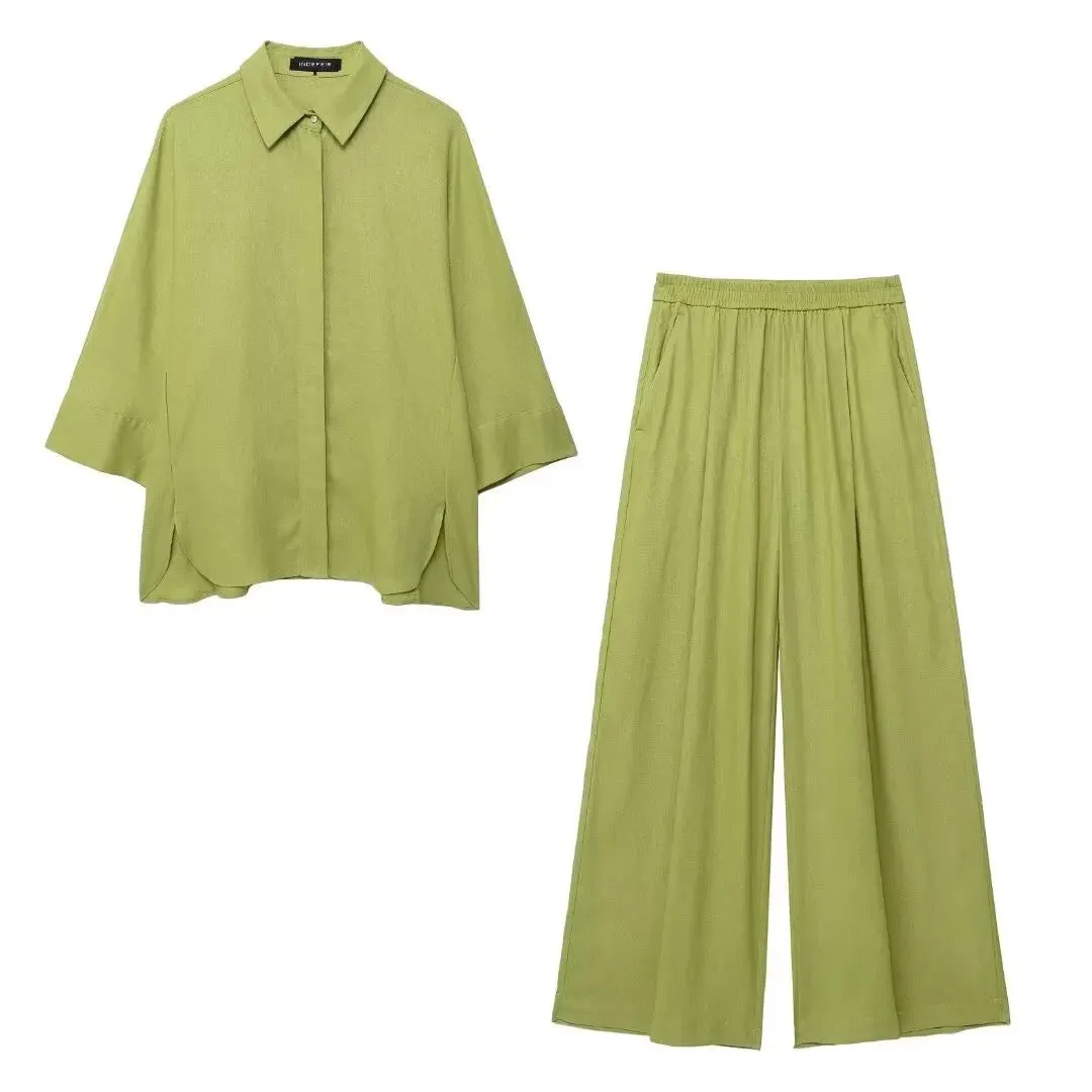 Bizo Summer 2 Pc Coord Set in Green