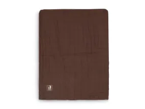 Blanket Cradle Wrinkled Cotton 75x100cm Chestnut