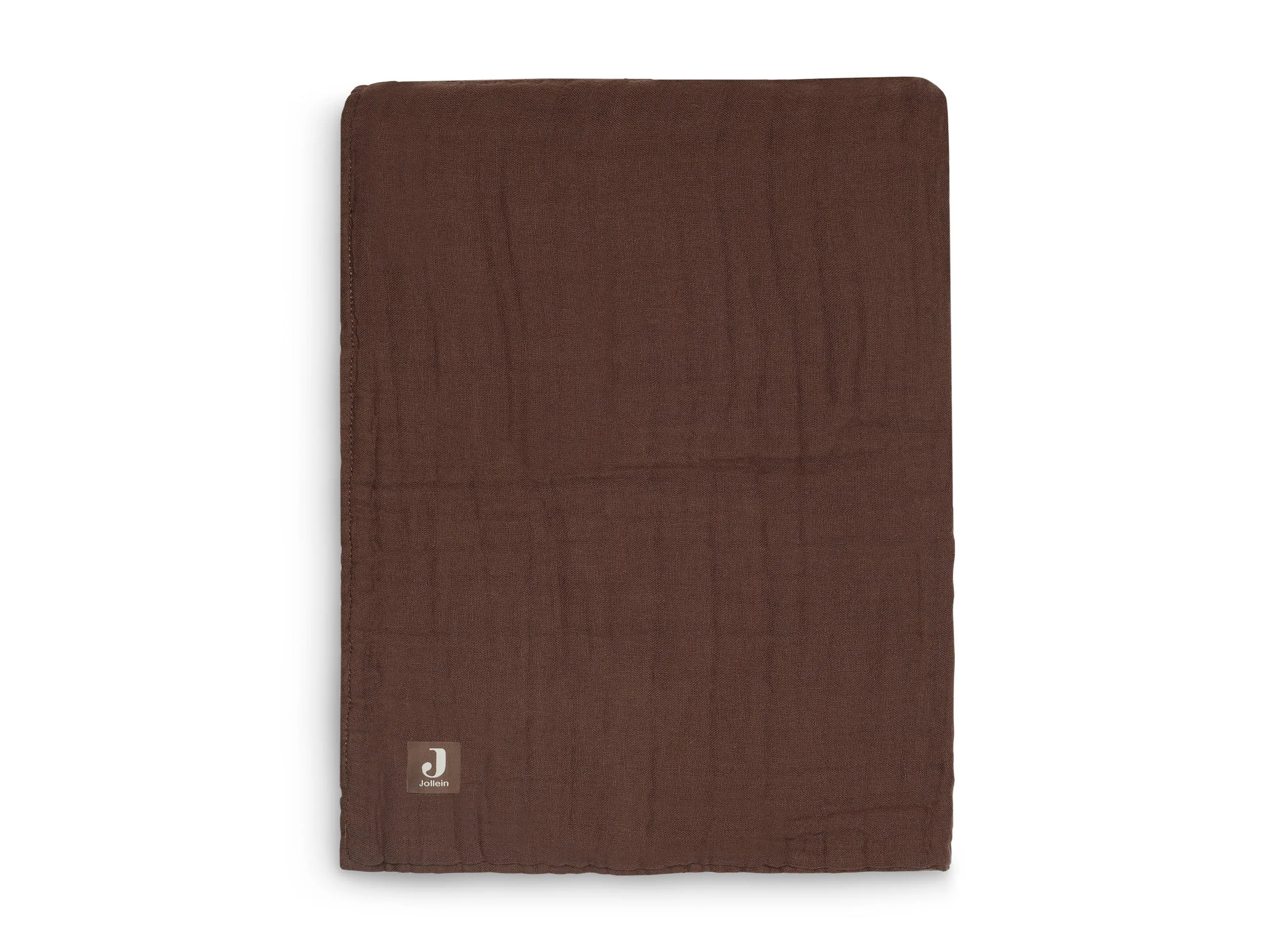 Blanket Cradle Wrinkled Cotton 75x100cm Chestnut