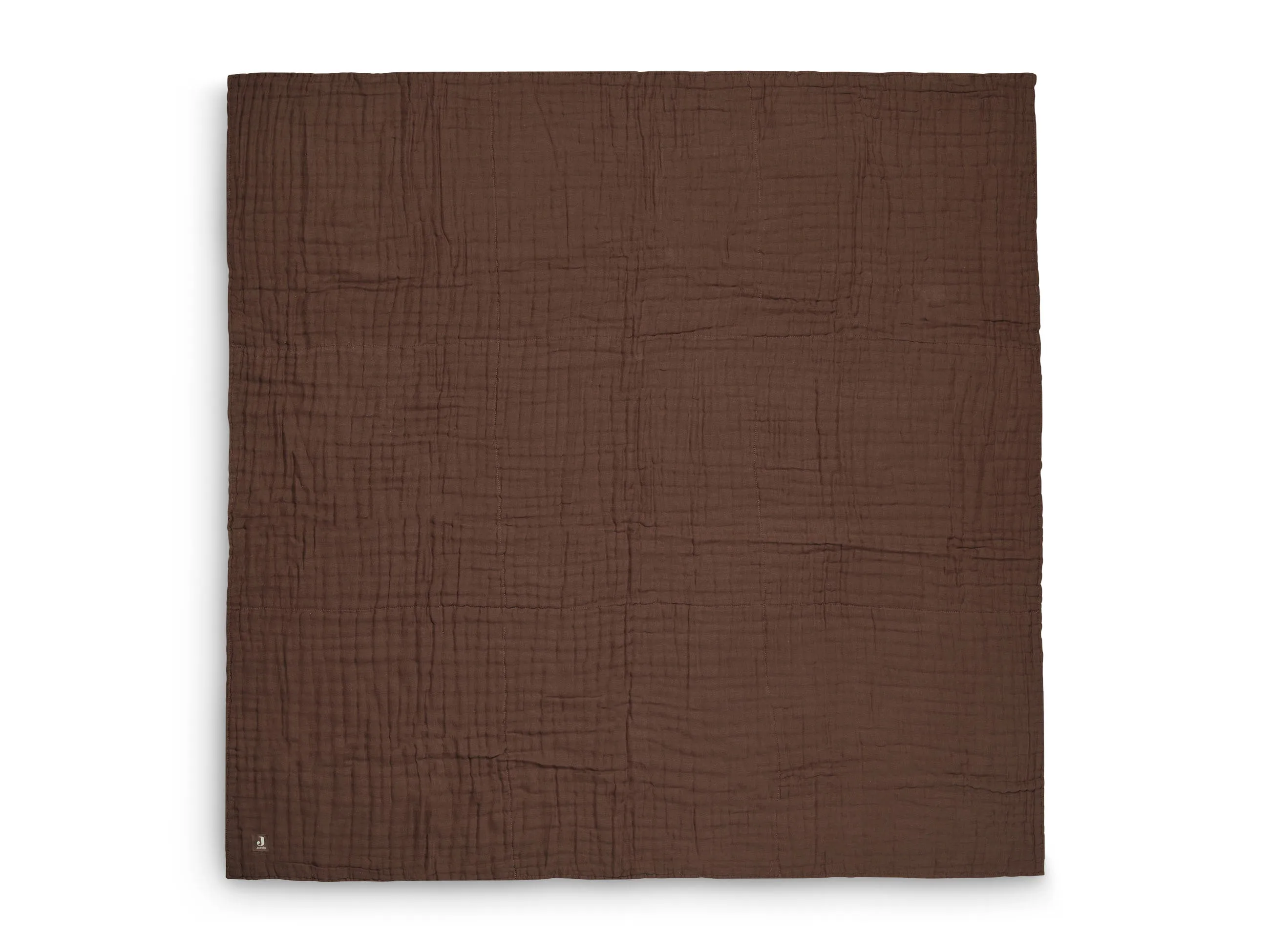 Blanket Cradle Wrinkled Cotton 75x100cm Chestnut