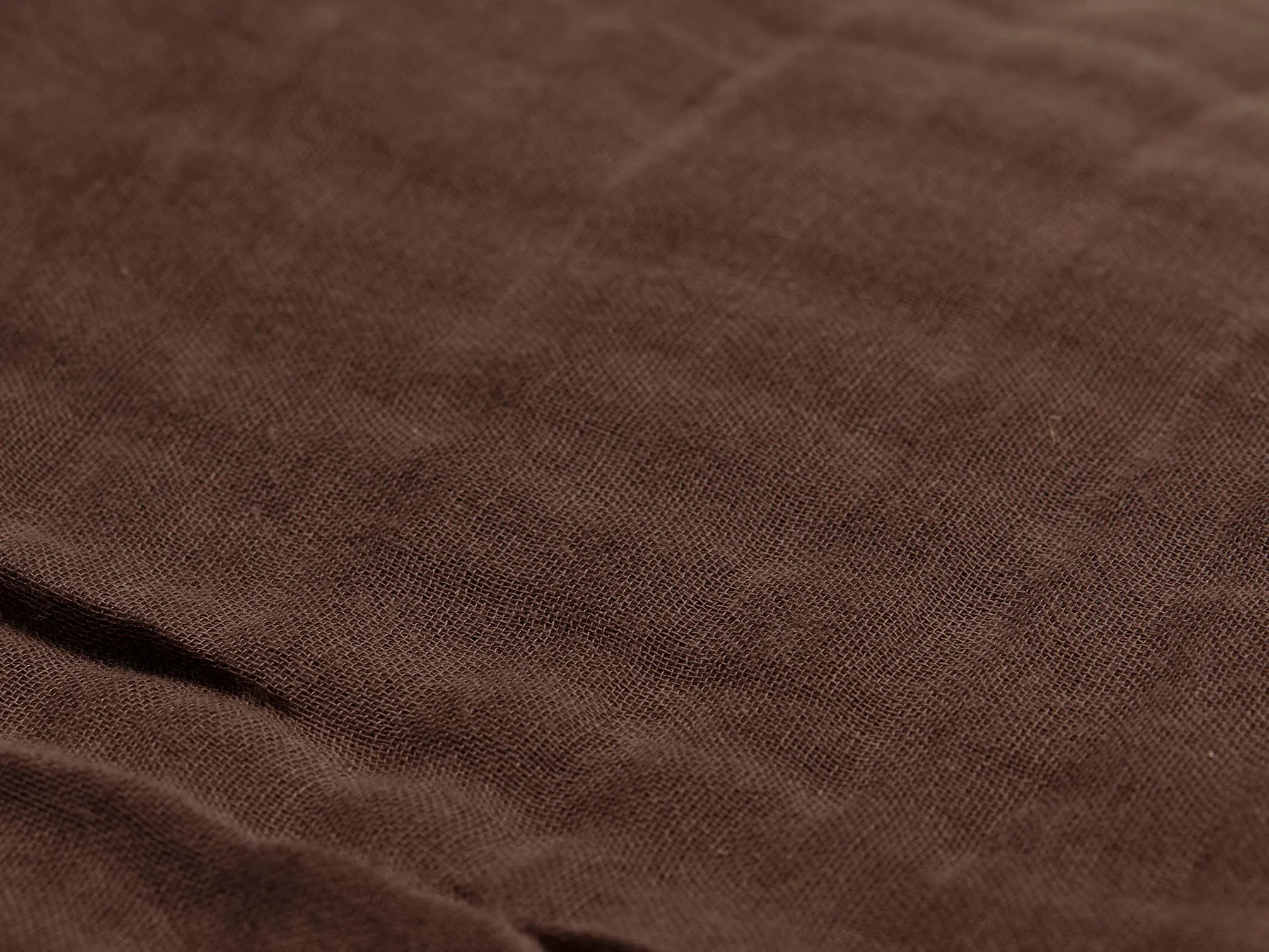 Blanket Cradle Wrinkled Cotton 75x100cm Chestnut