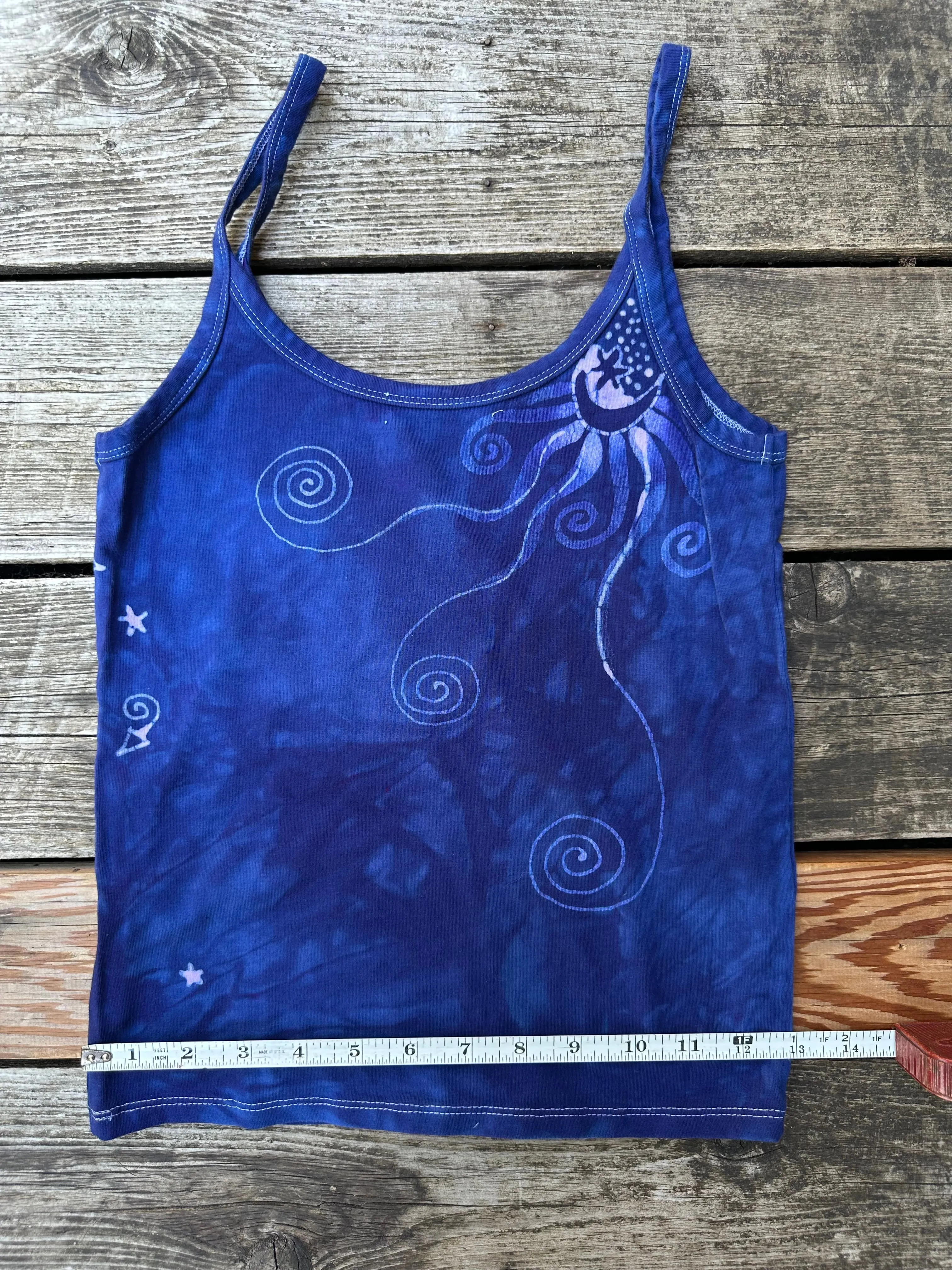 Blue Moon Hand Painted Batikwalla Tank Top