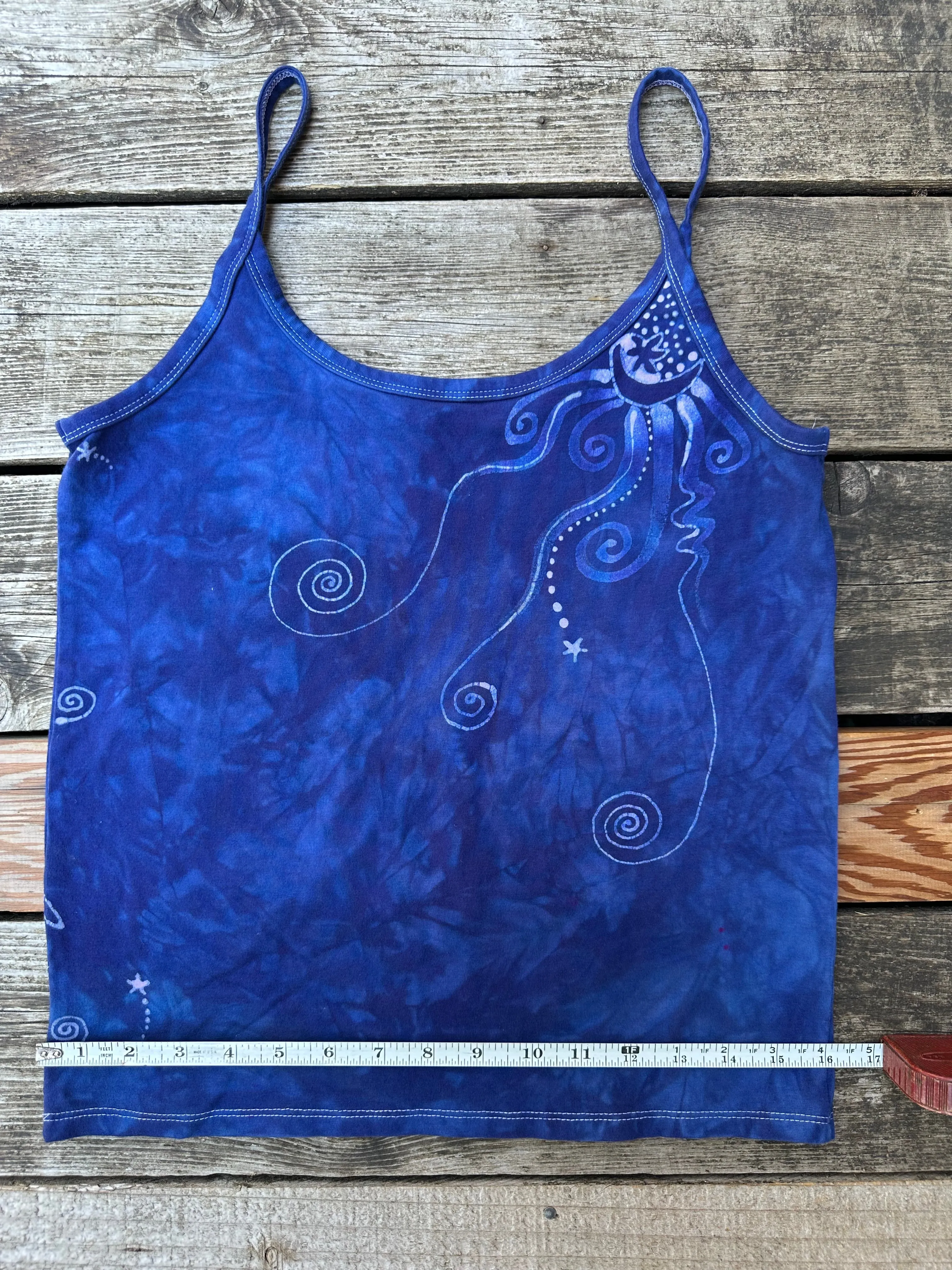 Blue Moon Hand Painted Batikwalla Tank Top