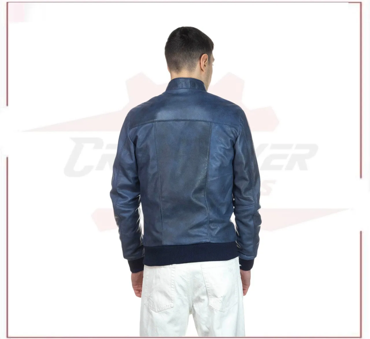 Bomber Napoli - Men’s Bomber Jacket in genuine leather