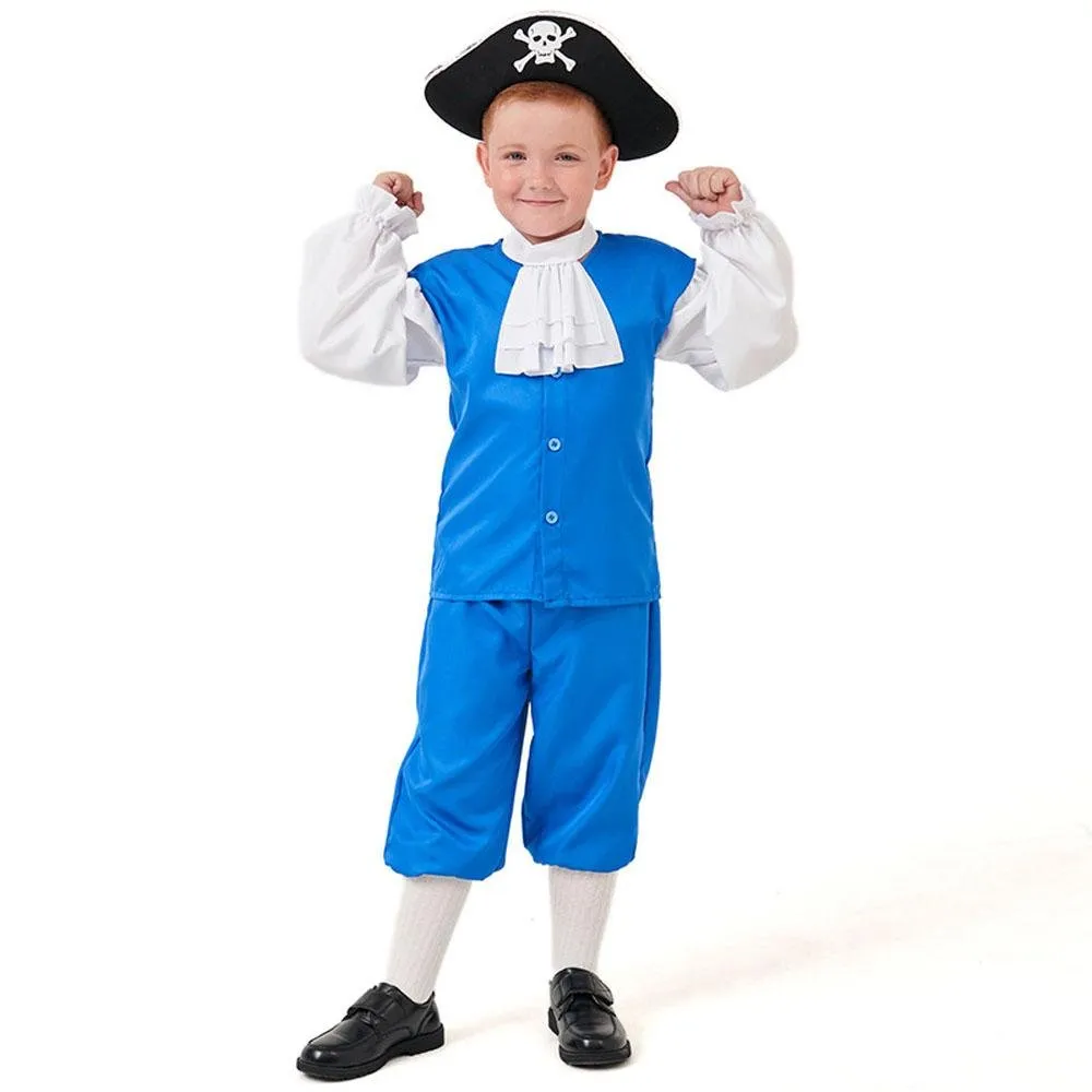 Boy Pirate Outfit Vintage Cosplay Costume Carnival Halloween For Kids