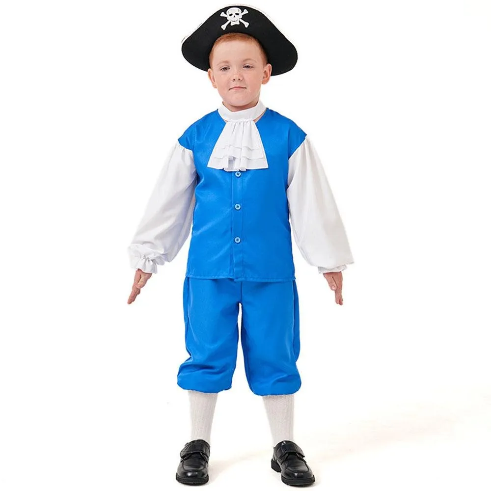 Boy Pirate Outfit Vintage Cosplay Costume Carnival Halloween For Kids