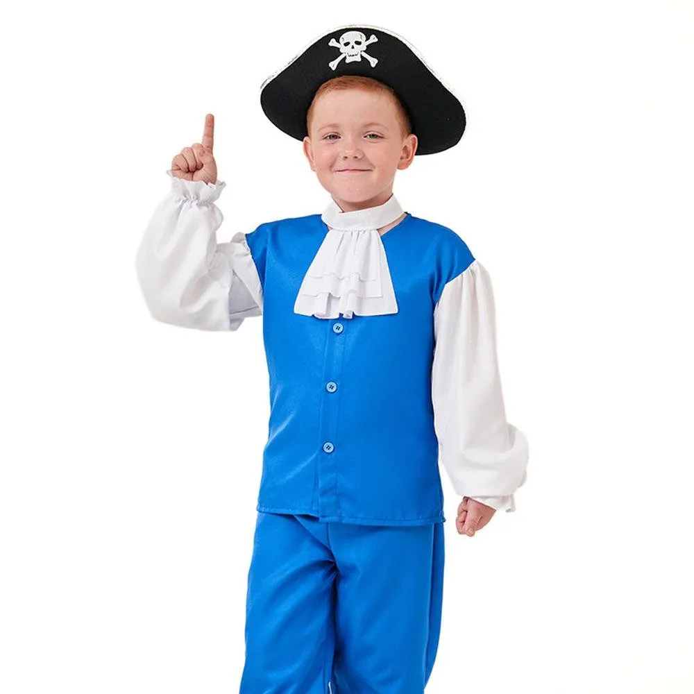 Boy Pirate Outfit Vintage Cosplay Costume Carnival Halloween For Kids